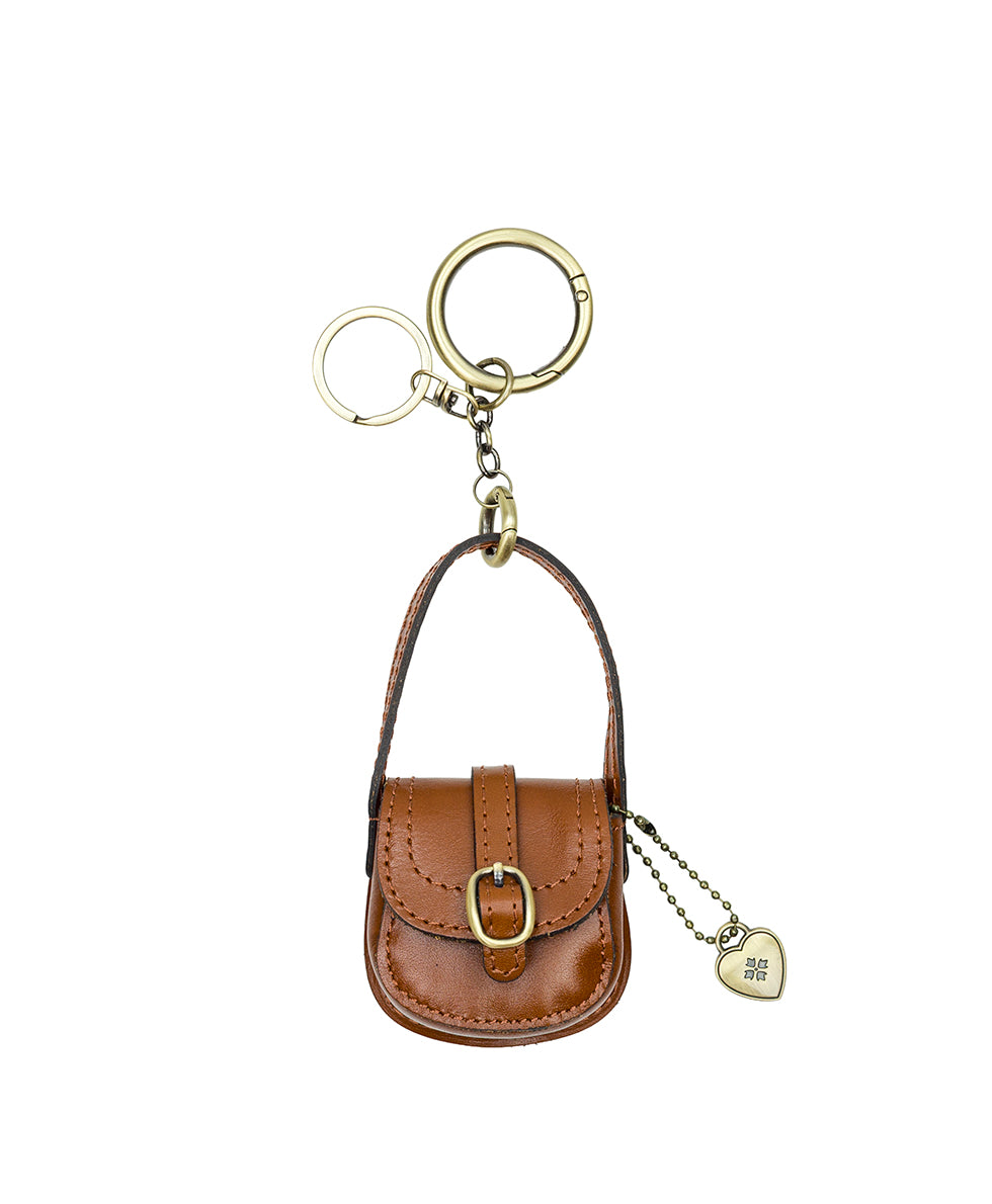 Female - Micro Barcelona Bag Charm - Heritage - antique gold - by Patricia Nash - View 1 of 4