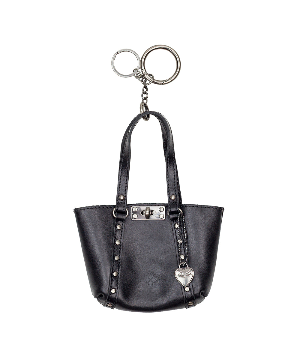 Female - Micro Benvenuto Bag Charm - Heritage - black - by Patricia Nash - View 1 of 10