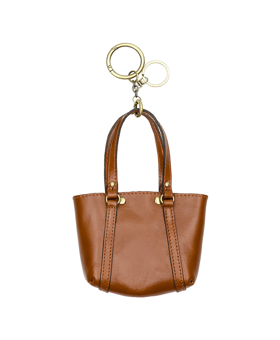 Female - Micro Benvenuto Bag Charm - Heritage - black - by Patricia Nash - View 6 of 10