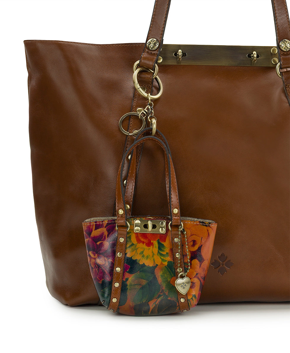 Female - Micro Benvenuto Bag Charm - Multi Print - multi print - by Patricia Nash - View 4 of 4