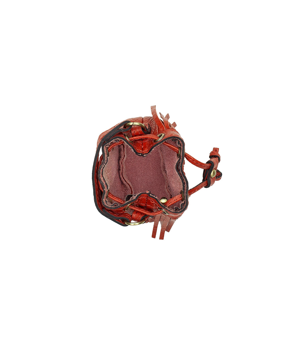 Female - Micro Elisa Chain Crossbody | Rugged Natural Grain | Ochre - chocolate - by Patricia Nash - View 3 of 3