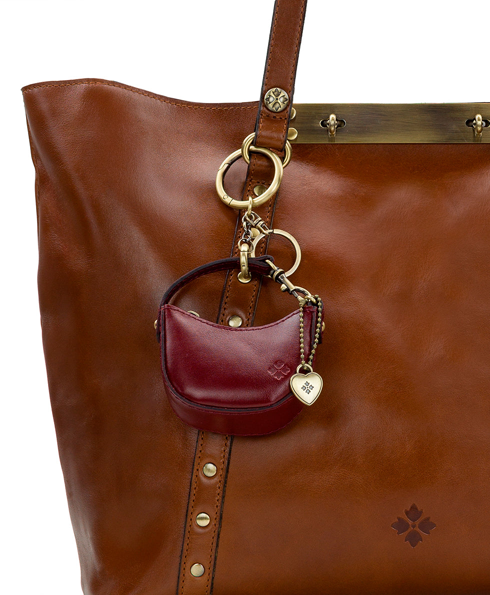 Female - Micro Morgana Bag Charm - Heritage - tan - by Patricia Nash - View 5 of 10