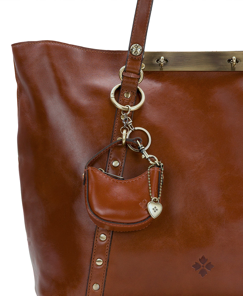 Female - Micro Morgana Bag Charm - Heritage - tan - by Patricia Nash - View 8 of 10