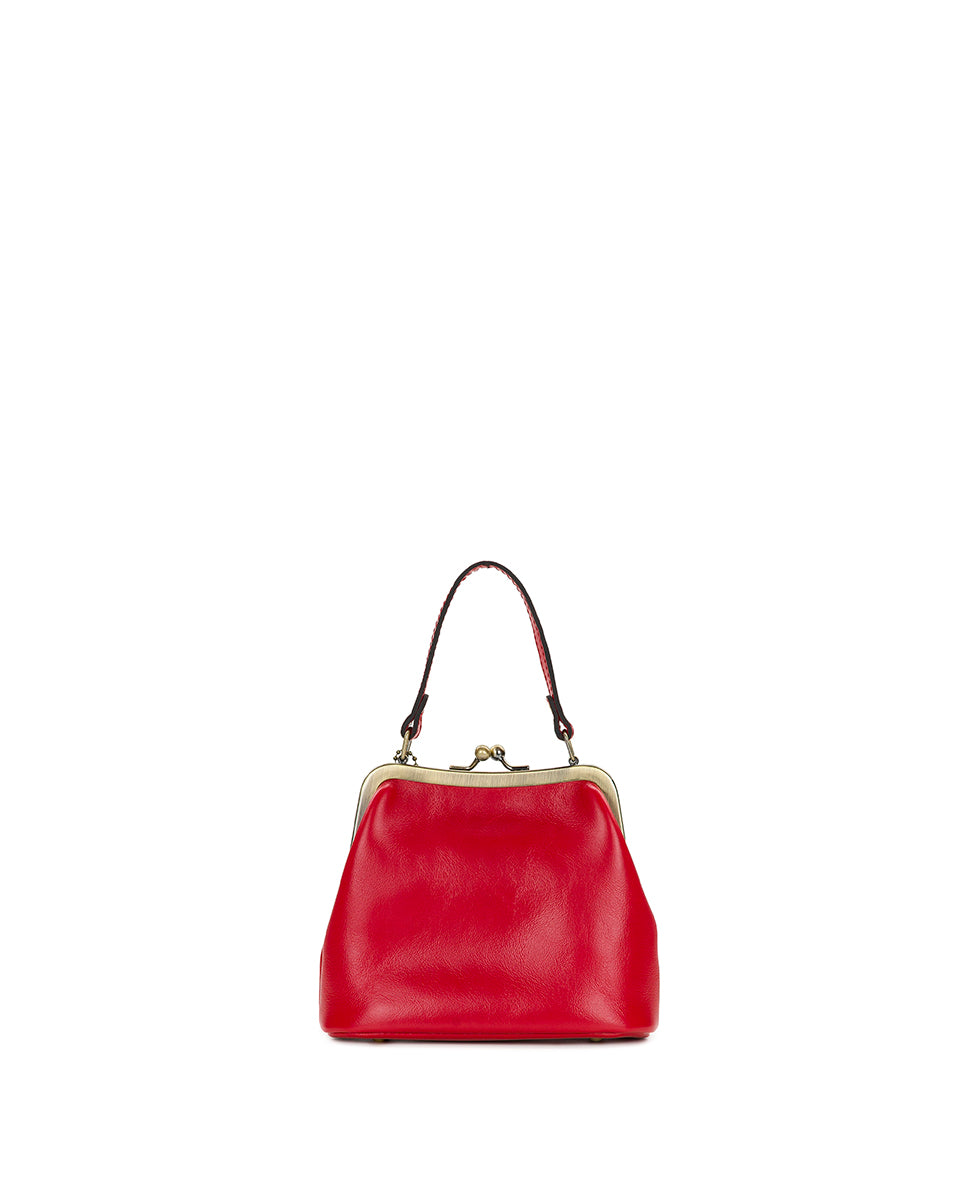 Female - Mini Laureana Chain Crossbody - Vintage Distressed Leather - scandi antique ochre - by Patricia Nash - View 3 of 5