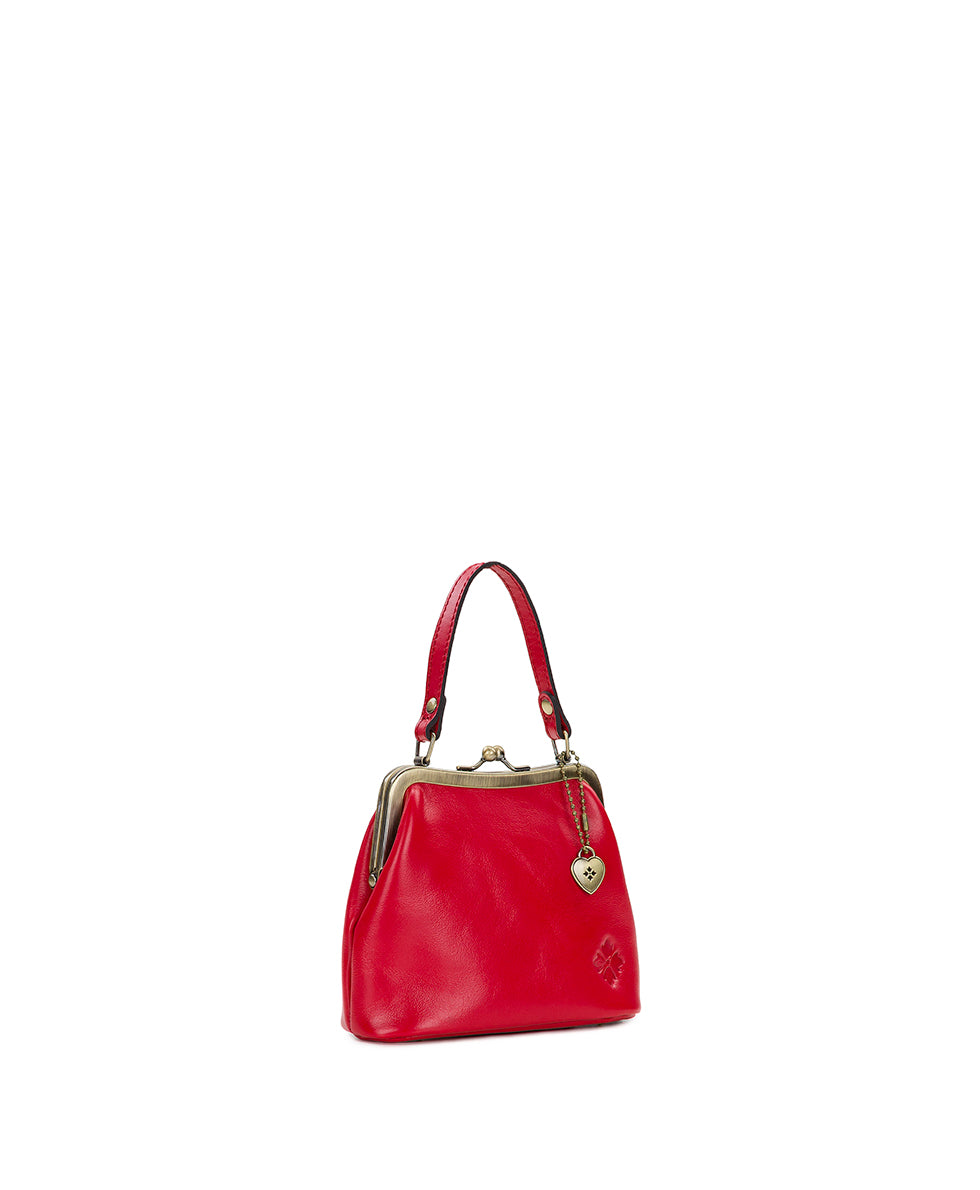 Female - Mini Laureana Chain Crossbody - Vintage Distressed Leather - scandi antique ochre - by Patricia Nash - View 4 of 5