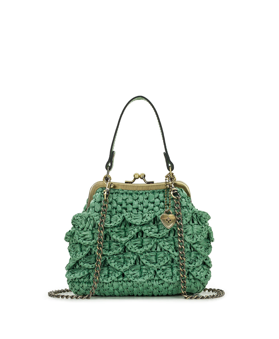 Mini Laureana Chain Crossbody - Scalloped Raffia – Patricia Nash
