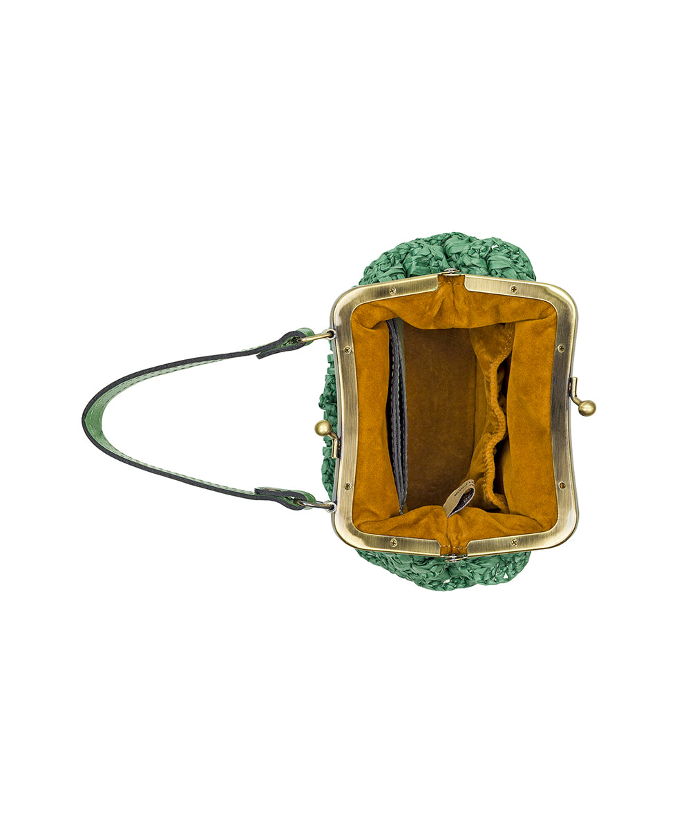 Female - Mini Laureana Chain Crossbody - Scalloped Raffia - natural - by Patricia Nash - View 8 of 10