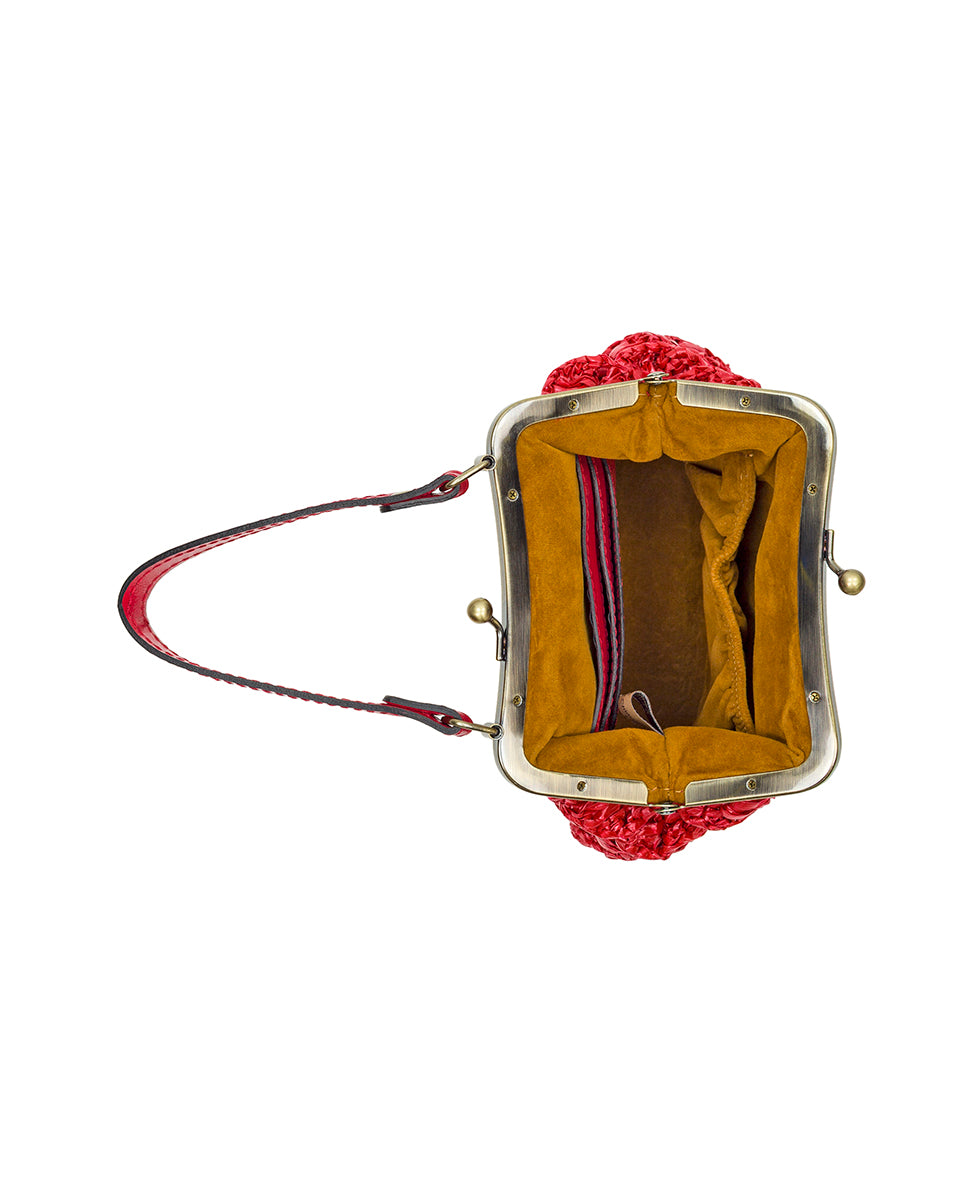 Mini Laureana Chain Crossbody - Scalloped Raffia – Patricia Nash
