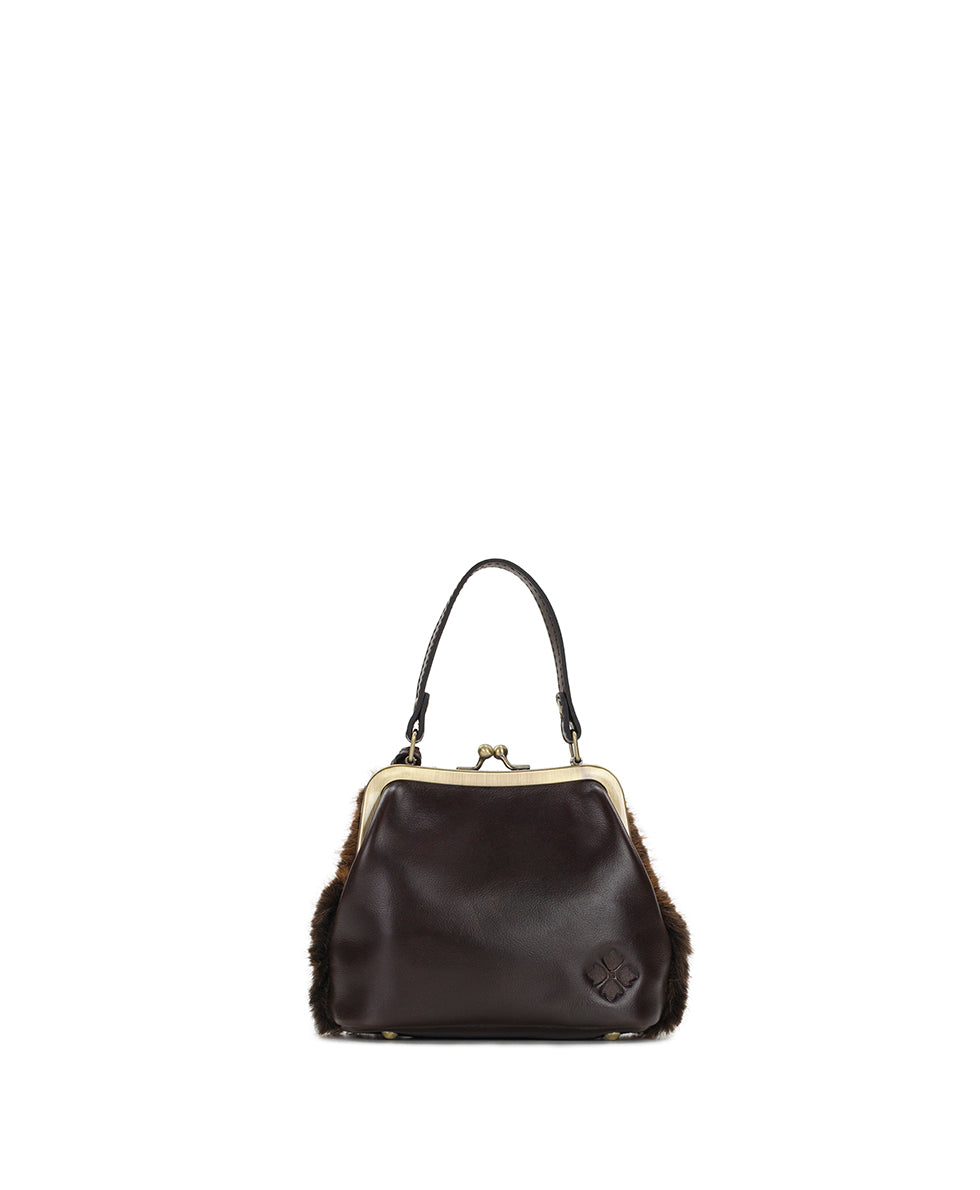 Female - Mini Laureana Chain Crossbody | Faux Fur | Brown - leopard - by Patricia Nash - View 2 of 4