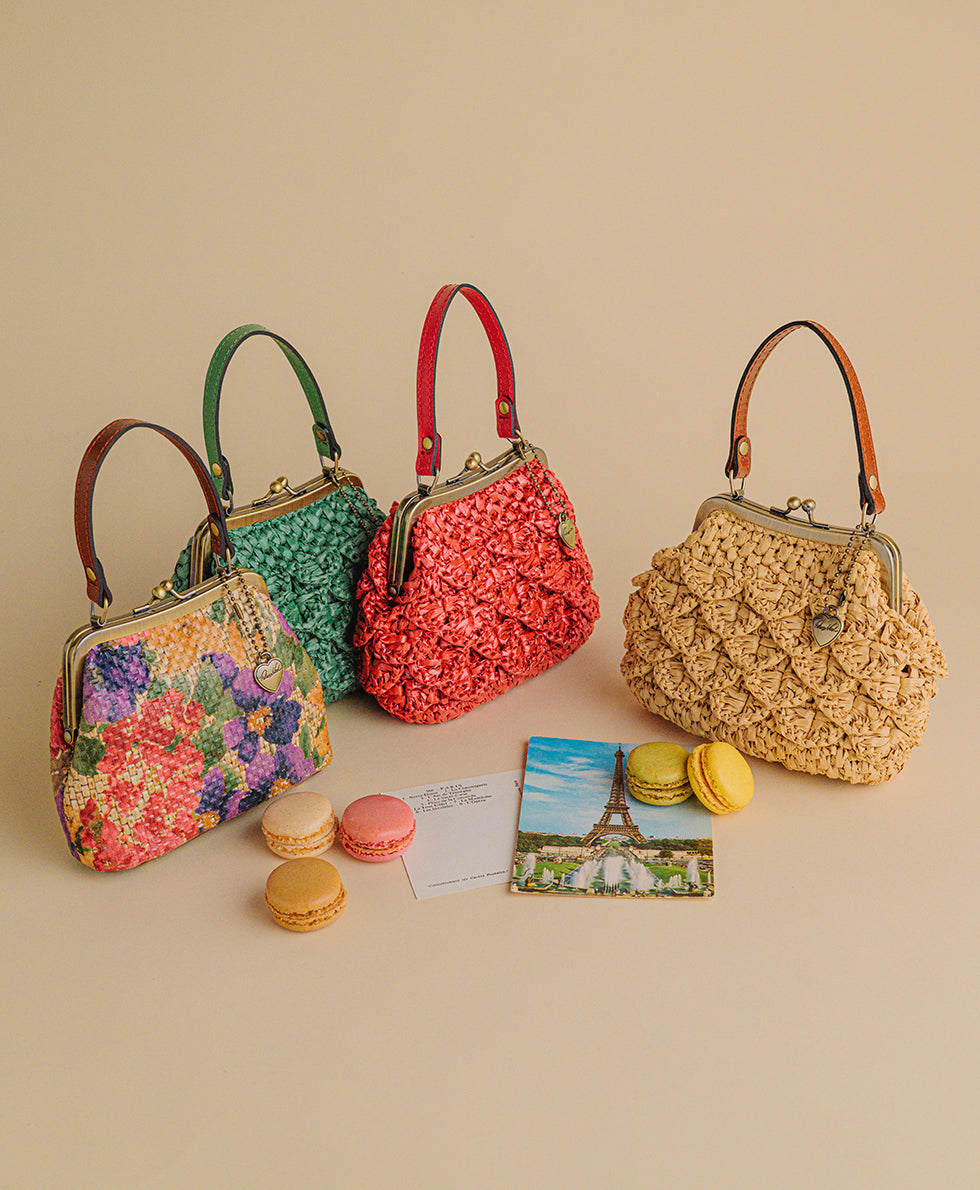 Female - Mini Laureana Chain Crossbody - Painted Woven - french hydrangeas - by Patricia Nash - View 4 of 5