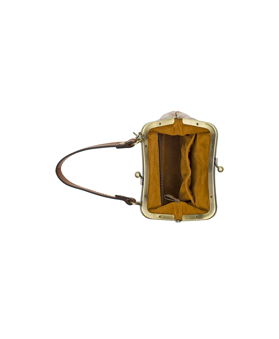 Female - Mini Laureana Chain Crossbody | Scandi Antique | Scandi Antique Ochre - scandi antique ochre - by Patricia Nash - View 4 of 4