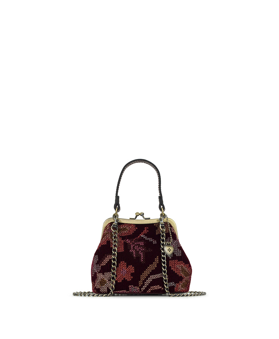 Mini Laureana Plum Chain Crossbody | Patricia Nash