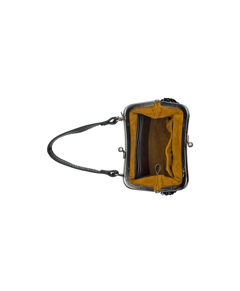 Female - Mini Laureana Chain Crossbody | Holiday Sequin | Black - leopard - by Patricia Nash - View 4 of 4