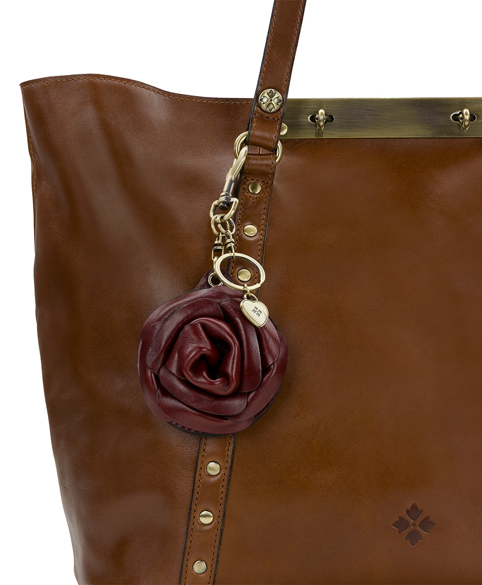 Female - Rose Mirror Bag Charm - Heritage - black - by Patricia Nash - View 8 of 10