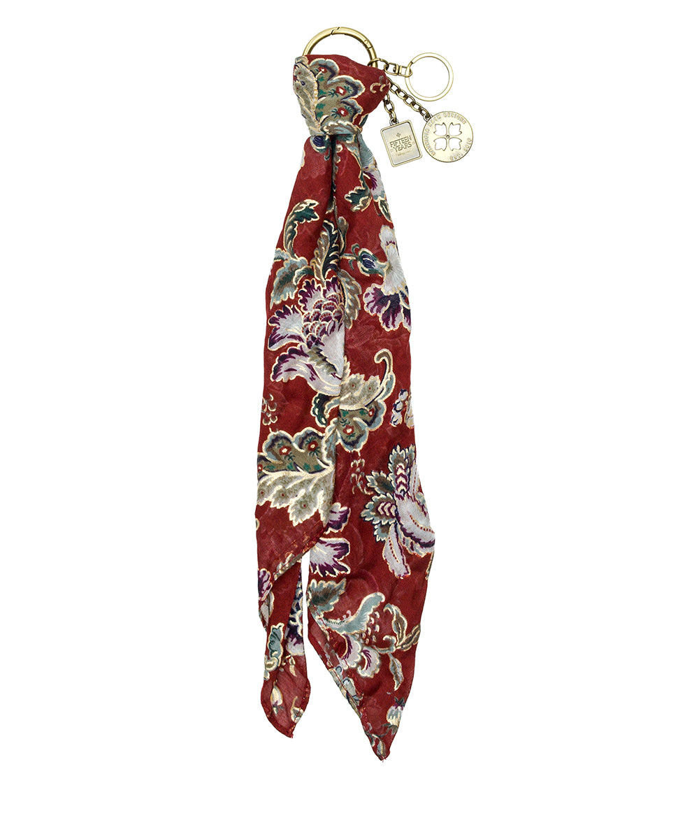 Female - Scarf Bag Charm - European Floral Tapestry - european floral tapestry - by Patricia Nash - View 1 of 2