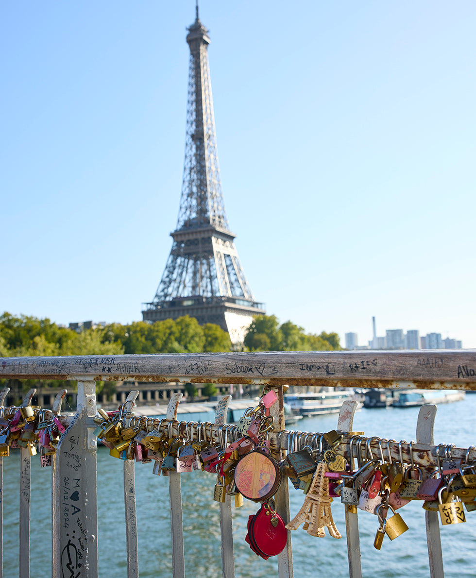 Female - Macaroon Zip Around Bag Charm - Paris Map - paris map - by Patricia Nash - View 6 of 6