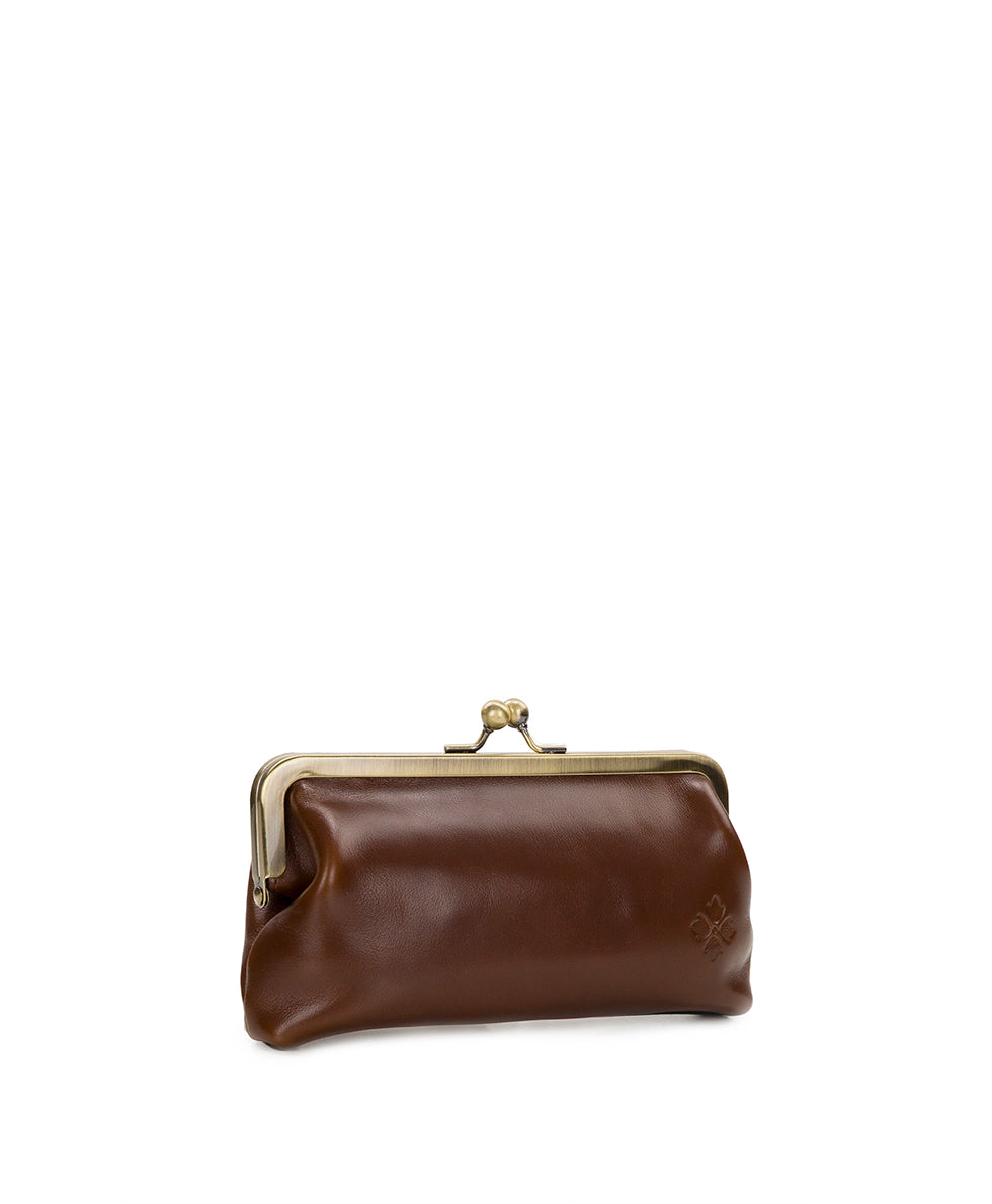 Female - Mini Potenaz Chain Crossbody - Vintage Distressed Leather - cognac - by Patricia Nash - View 7 of 10