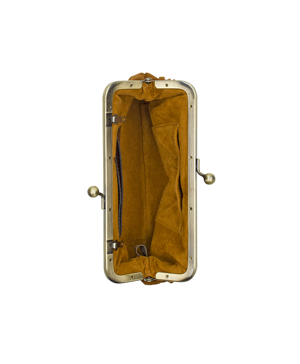 Female - Mini Potenaz With Fringe | Suede Fringe | Cognac - cognac - by Patricia Nash - View 4 of 4
