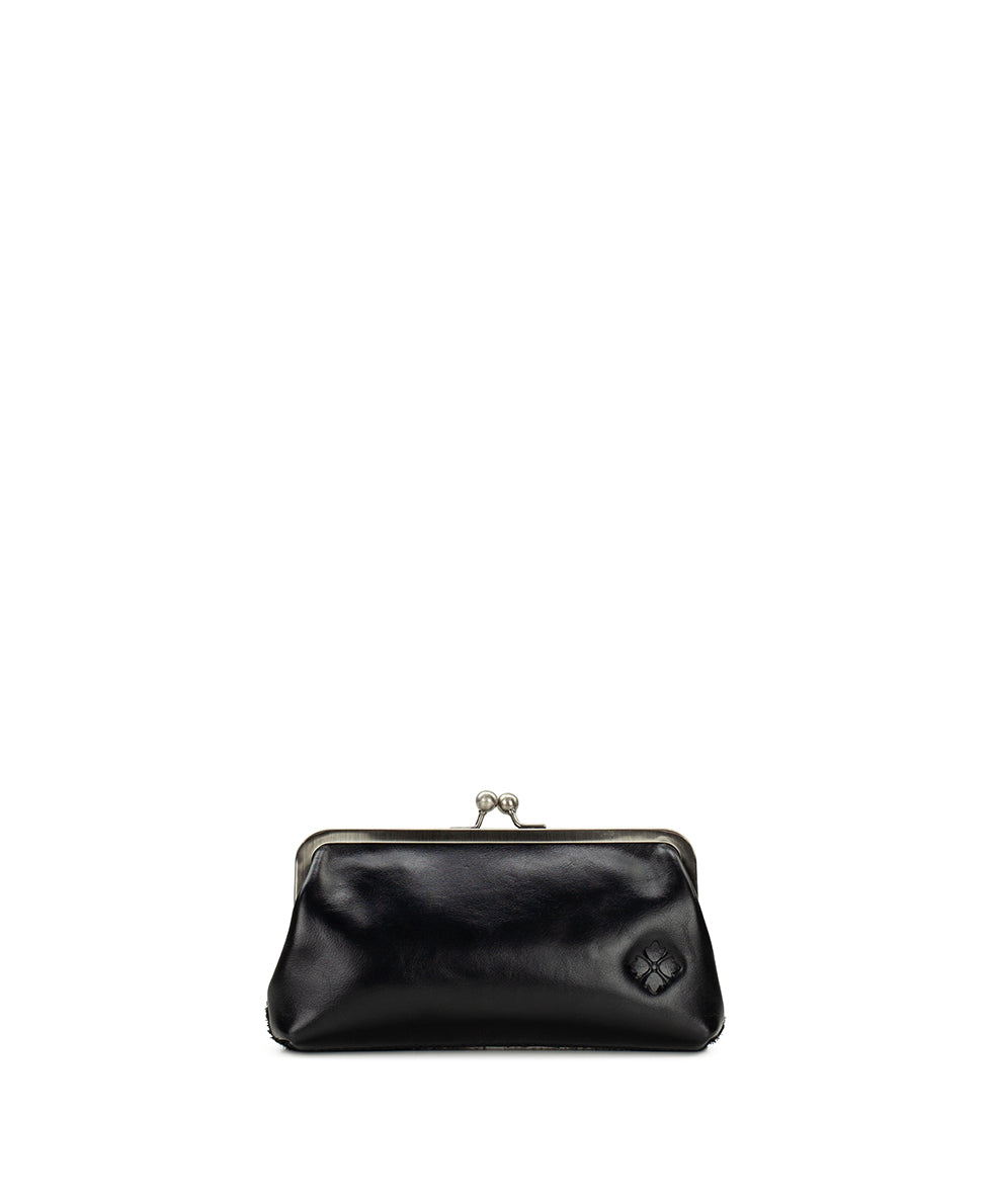Female - Mini Potenaz Chain Crossbody | Metallic Tweed | Black - antique bronze - by Patricia Nash - View 2 of 4
