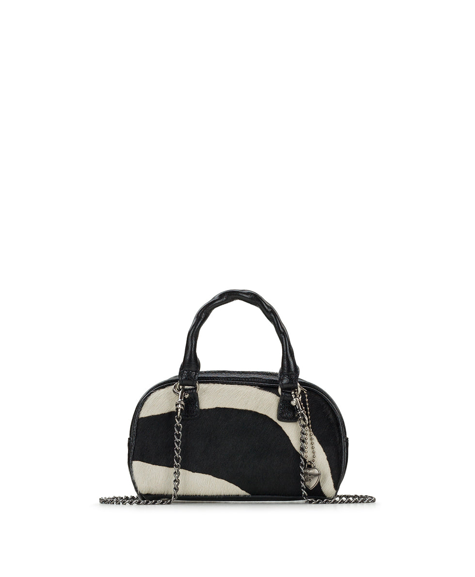 Female - Mini Pomezia Chain Crossbody | Exotics | Zebra - zebra - by Patricia Nash - View 1 of 4