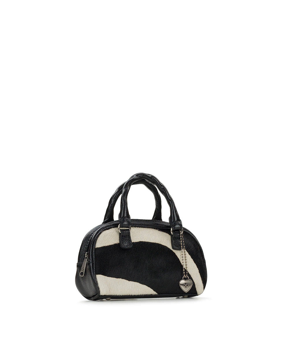 Female - Mini Pomezia Chain Crossbody | Exotics | Zebra - zebra - by Patricia Nash - View 3 of 4