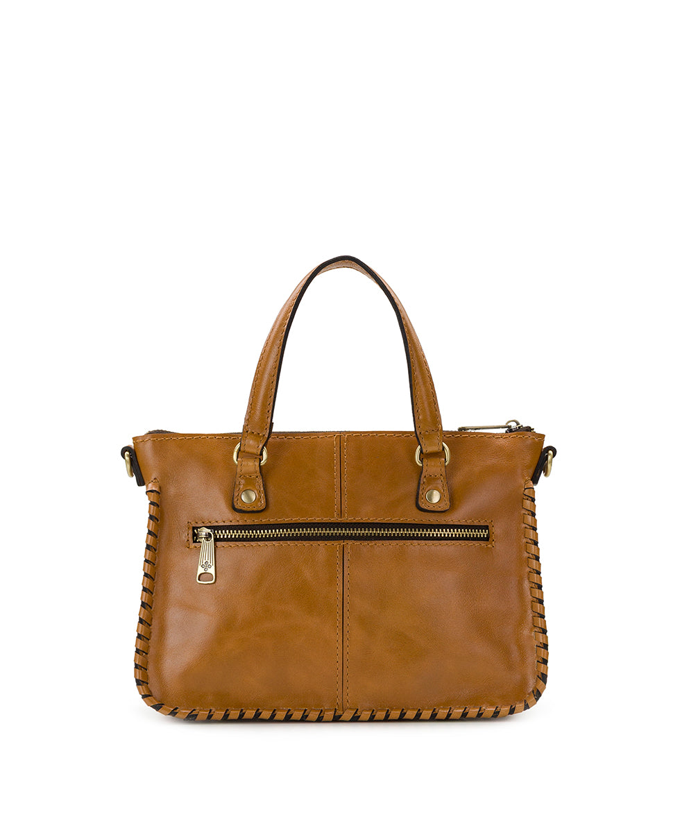 Female - Mini Briona Crossbody - Vintage Glazed Leather - light tan - by Patricia Nash - View 2 of 5