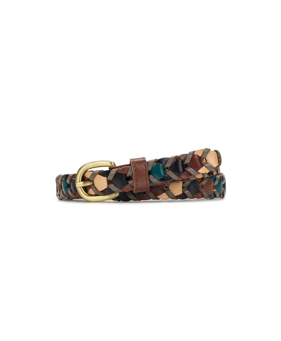 Patricia Nash Atina Chain Link Leather Belt