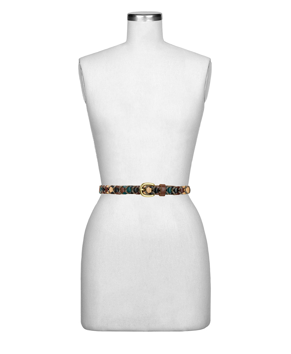 Atina Belt - Chainlink — Turquoise Multi - by Patricia Nash - View 3 of 3
