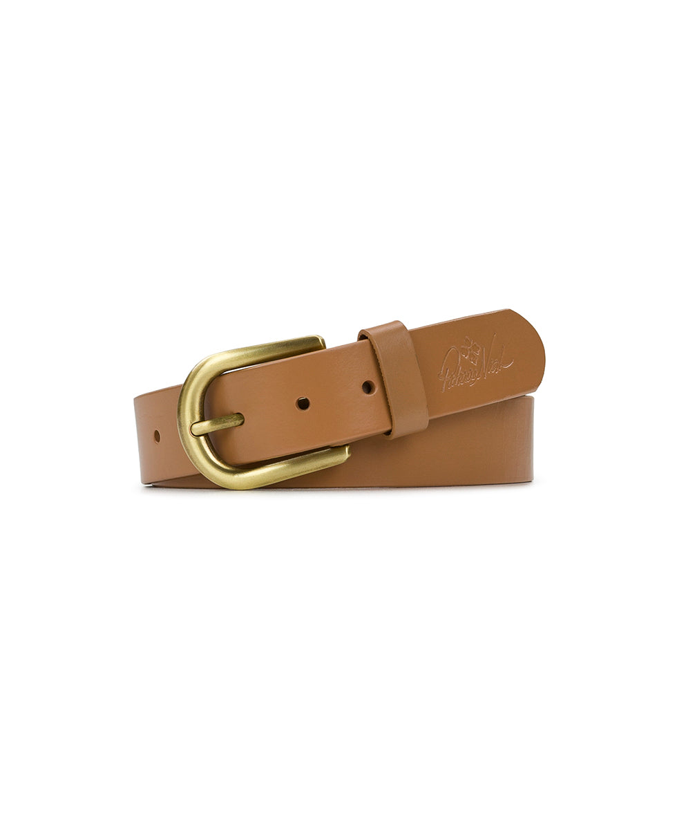 Vietri Belt - Vintage Distressed Leather — Naturale - by Patricia Nash - View 1 of 4