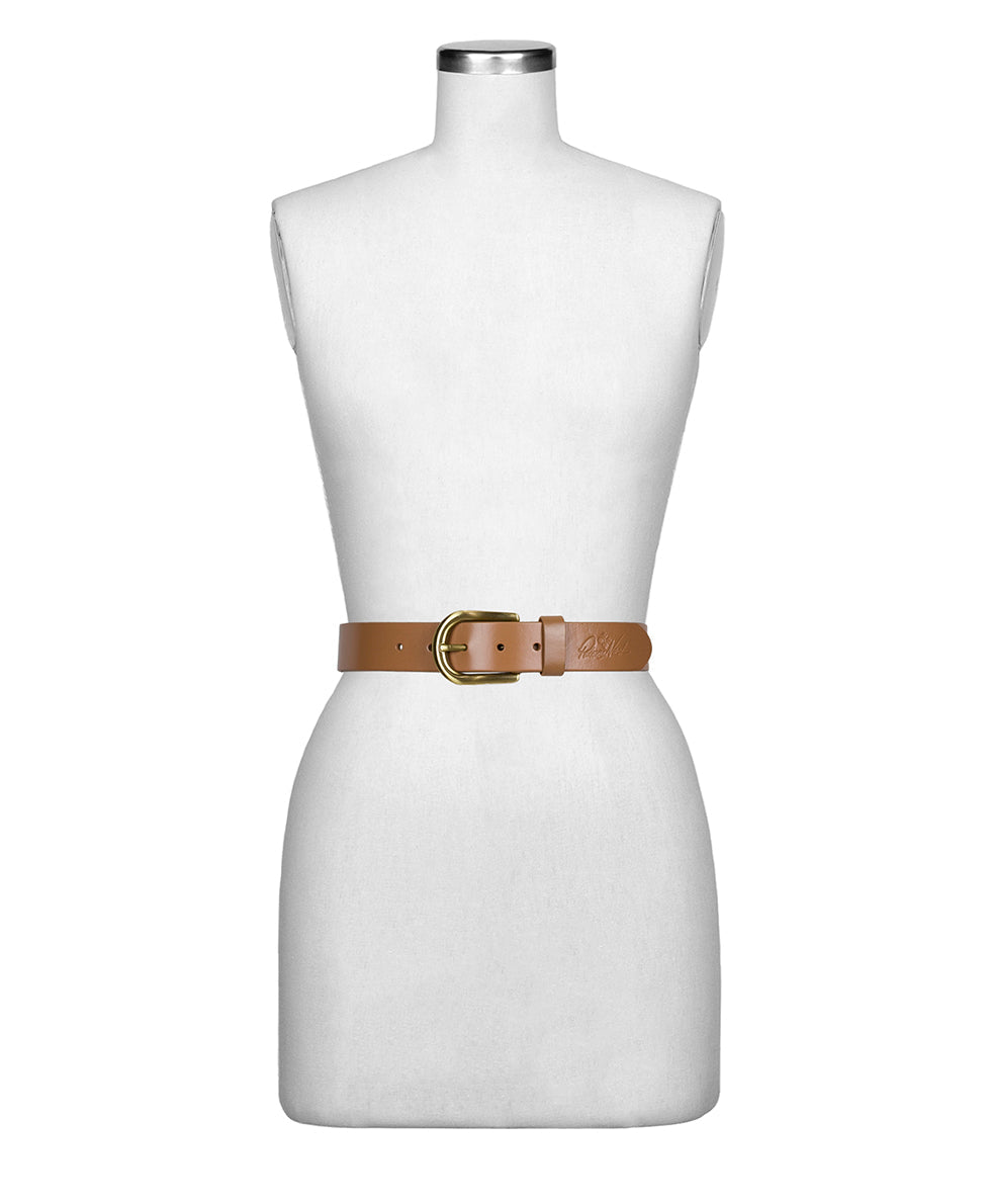 Vietri Belt - Vintage Distressed Leather — Naturale - by Patricia Nash - View 3 of 4