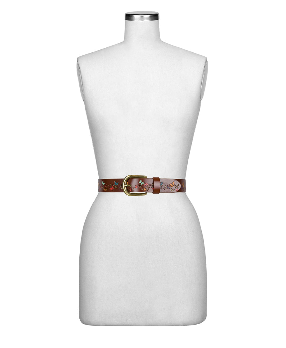 Vietri Belt - Handpainted Butterfly - by Patricia Nash - View 3 of 3