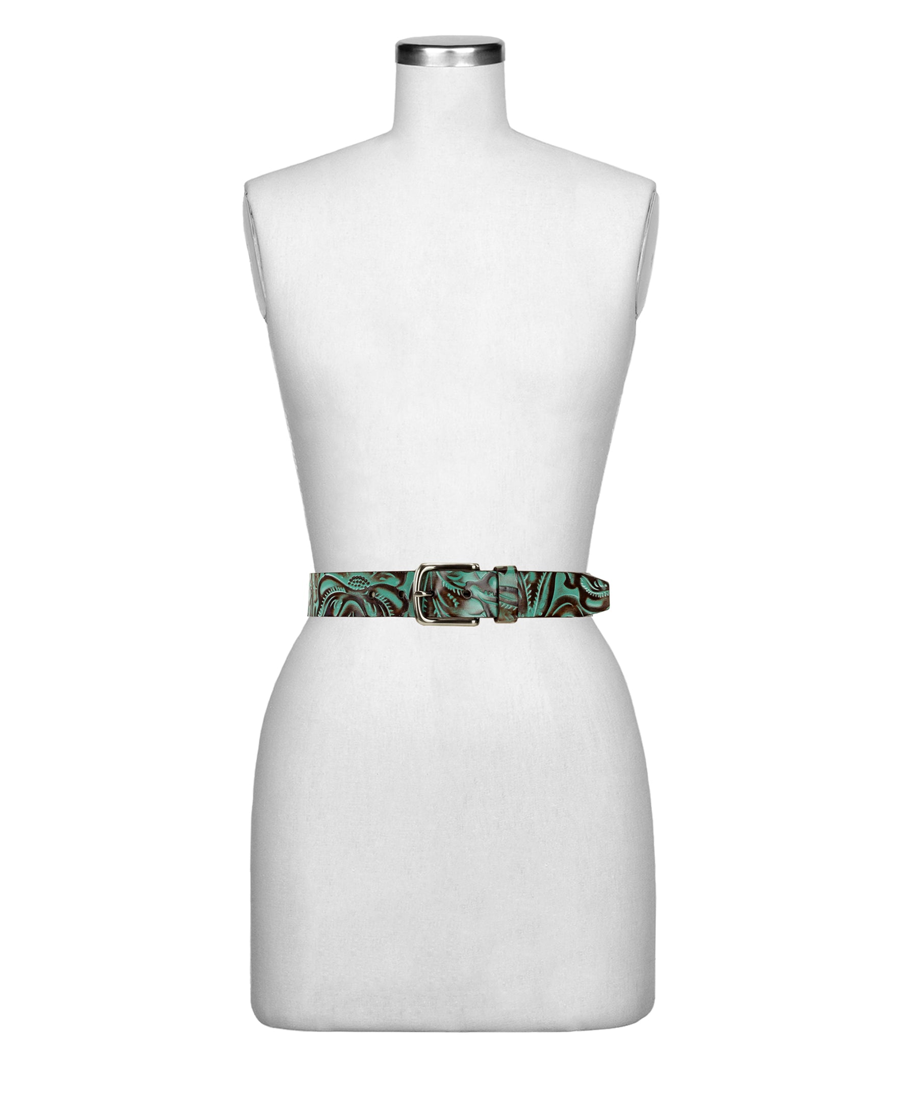 Pelosa Belt - Tooled — Turquoise - by Patricia Nash - View 3 of 3