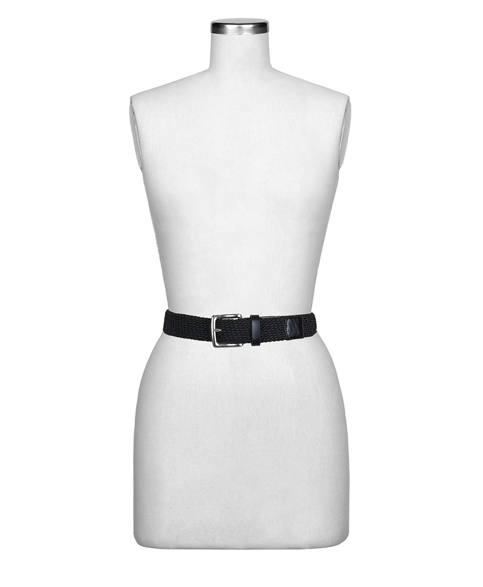 Mens - Nash Men's Rope Belt - Rope and Leather — Black - by Patricia Nash - View 3 of 3