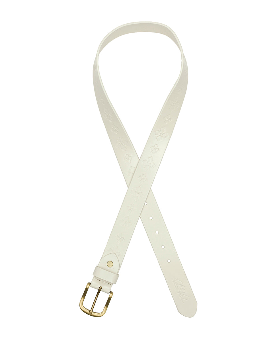 Wesley Belt - Embossed Floret — Latte - by Patricia Nash - View 2 of 3