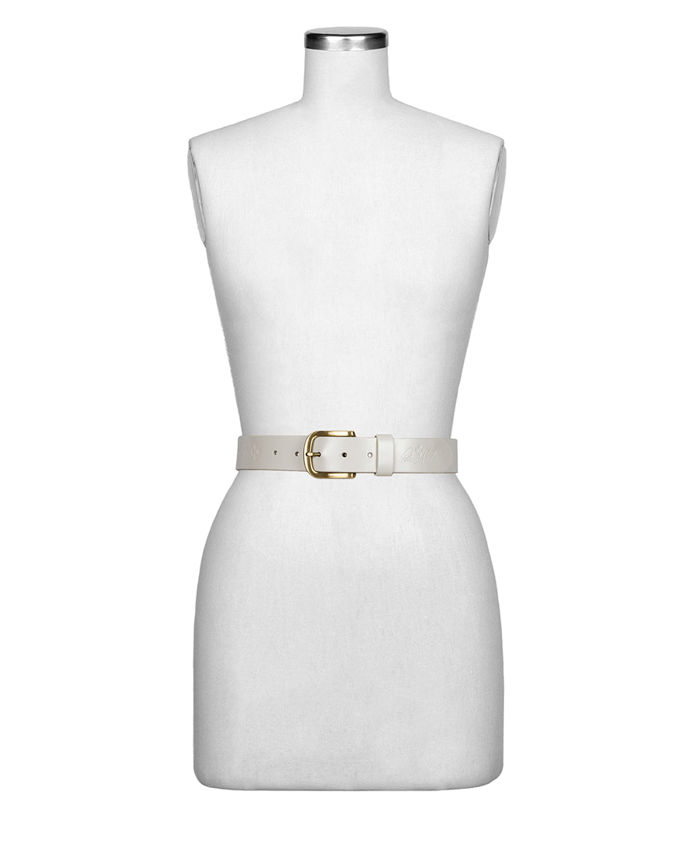 Wesley Belt - Embossed Floret — Latte - by Patricia Nash - View 3 of 3