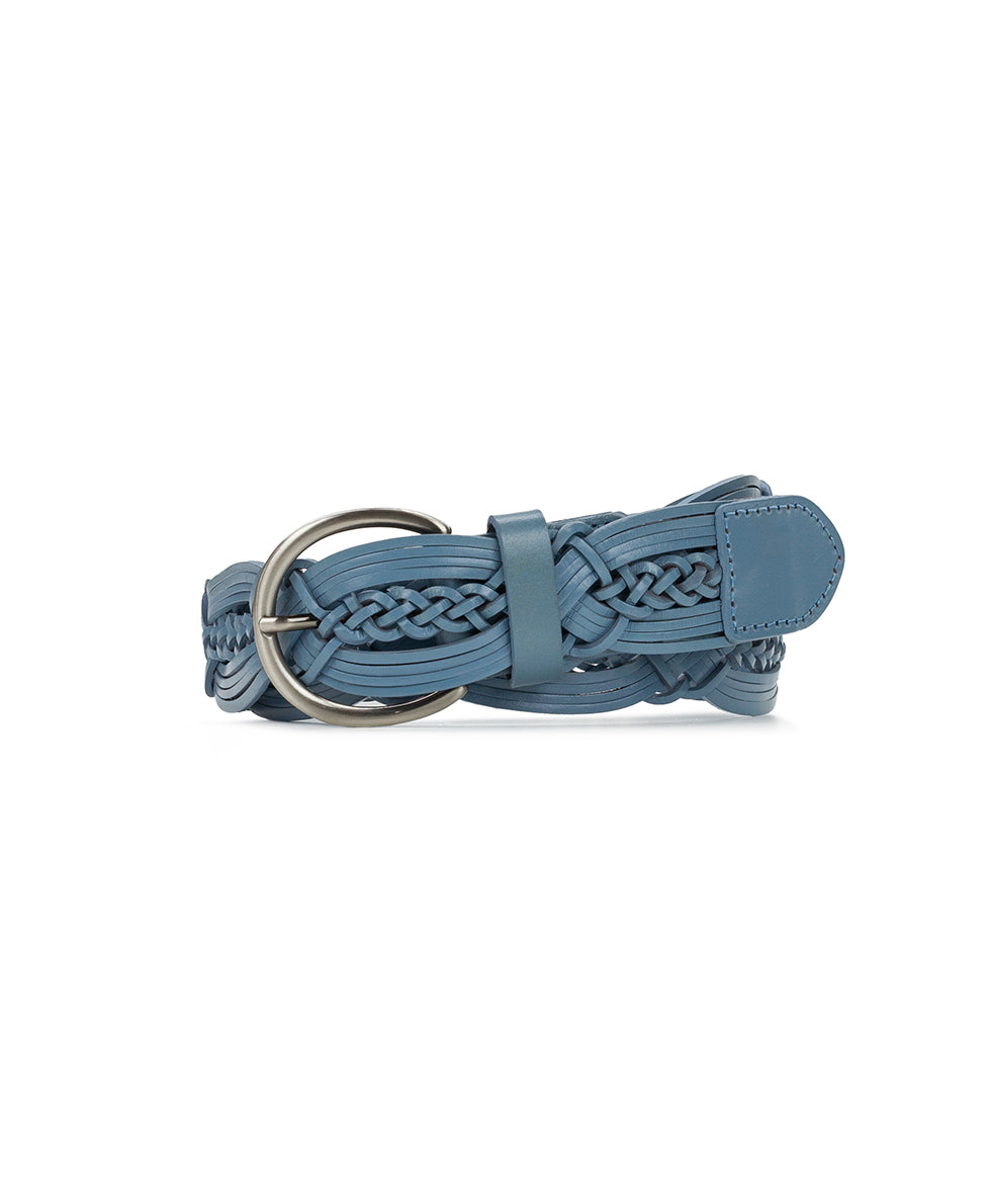 Female - Melissa Braided Belt - Braided Stitch — Blue Fog - by Patricia Nash - View 1 of 3