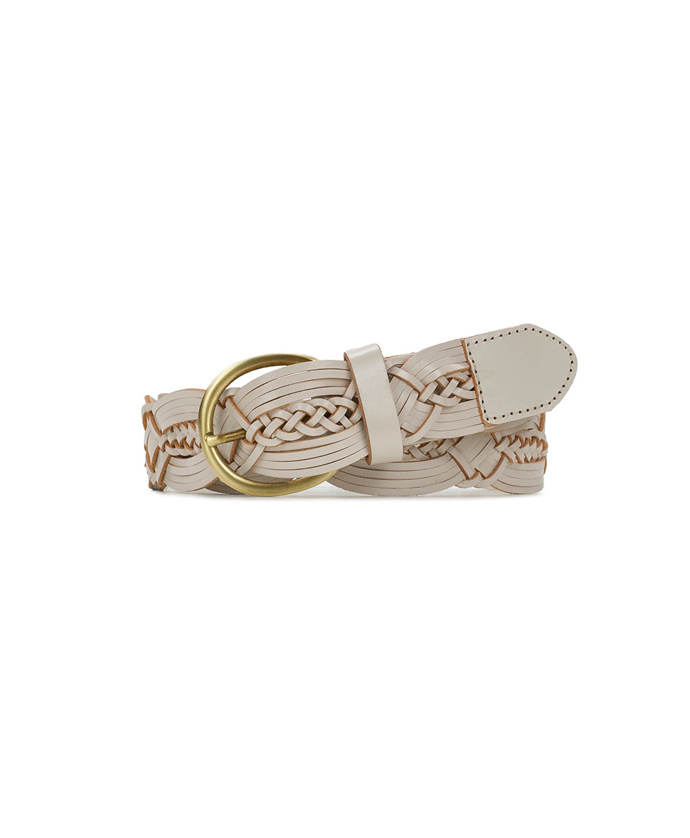 Melissa Belt - Braided Stitched — Latte - by Patricia Nash - View 1 of 4