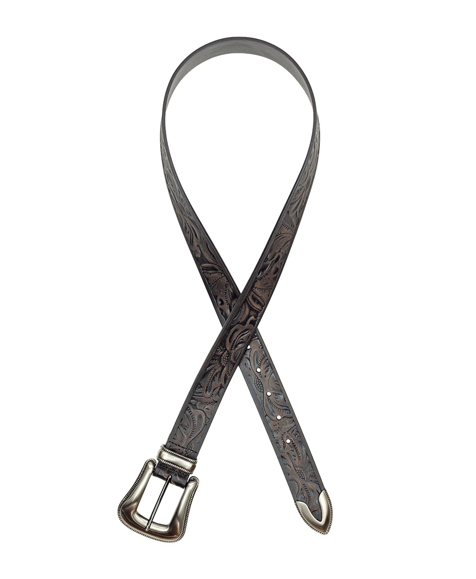 Female - Rowan Belt - Tooled — Black - by Patricia Nash - View 2 of 4