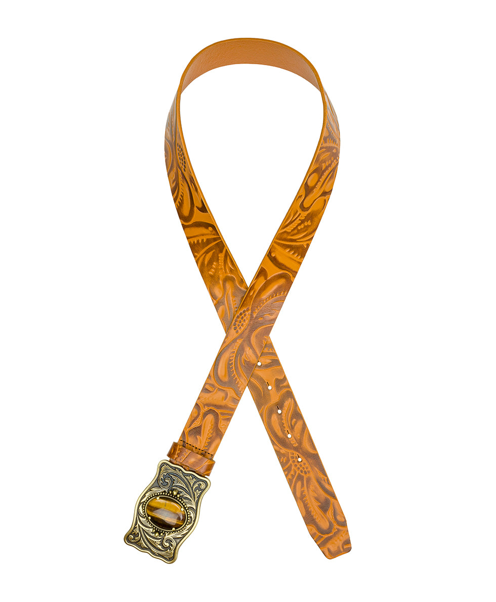 Female - Roseanna Belt - Tooled — Gold - by Patricia Nash - View 2 of 4