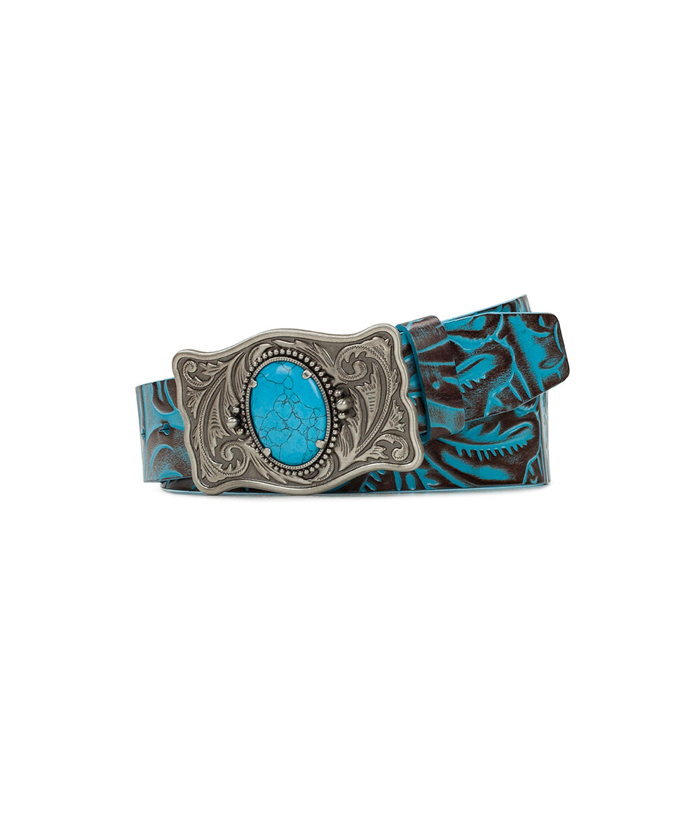 Female - Roseanna Belt - Tooled — Turquoise - by Patricia Nash - View 1 of 3