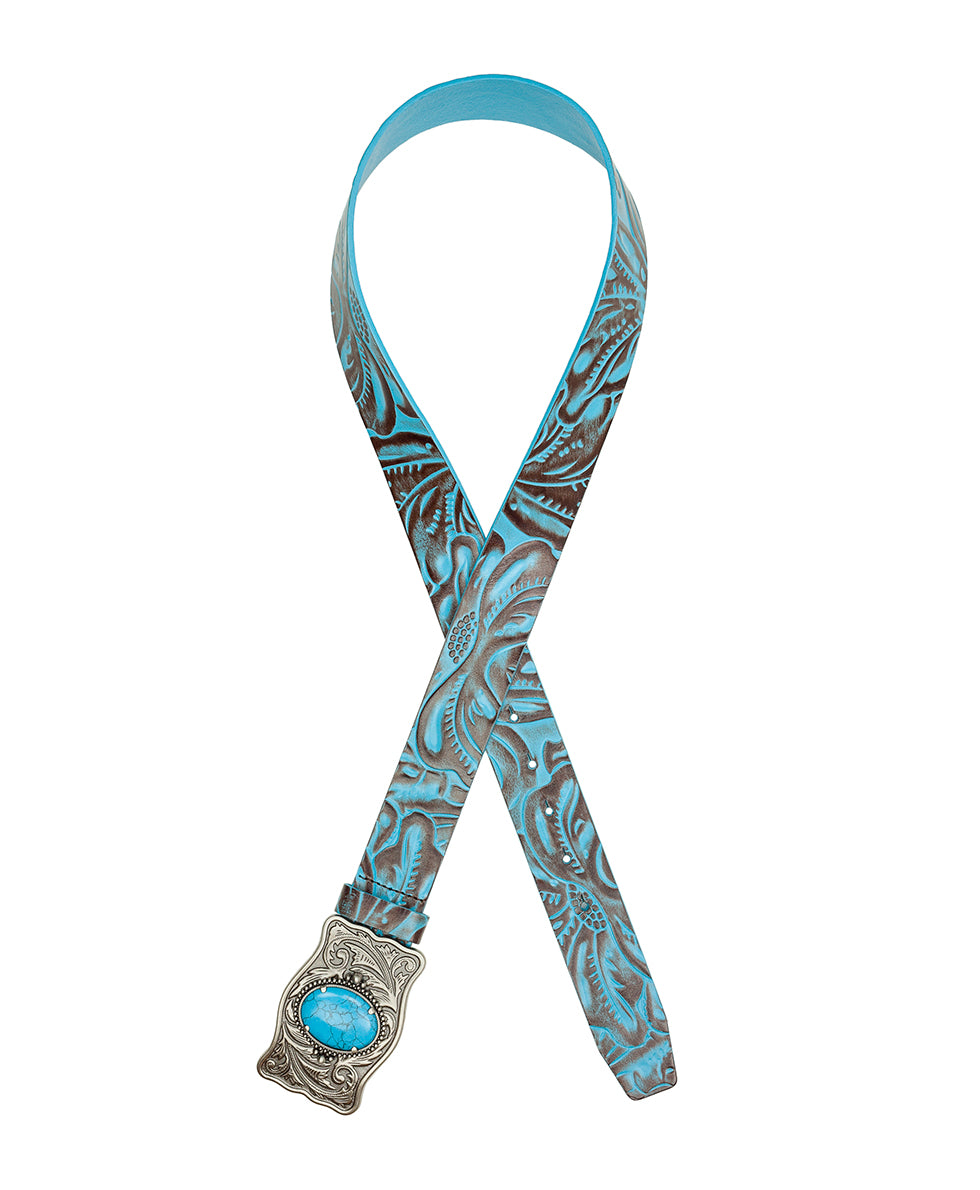 Female - Roseanna Belt - Tooled — Turquoise - by Patricia Nash - View 2 of 3
