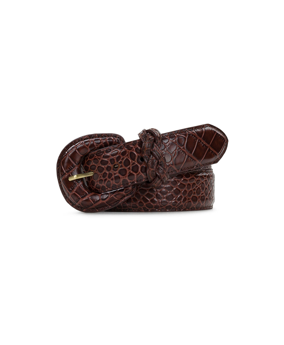 Female - Selena Belt - Vintage Distressed Croc - by Patricia Nash - View 1 of 4