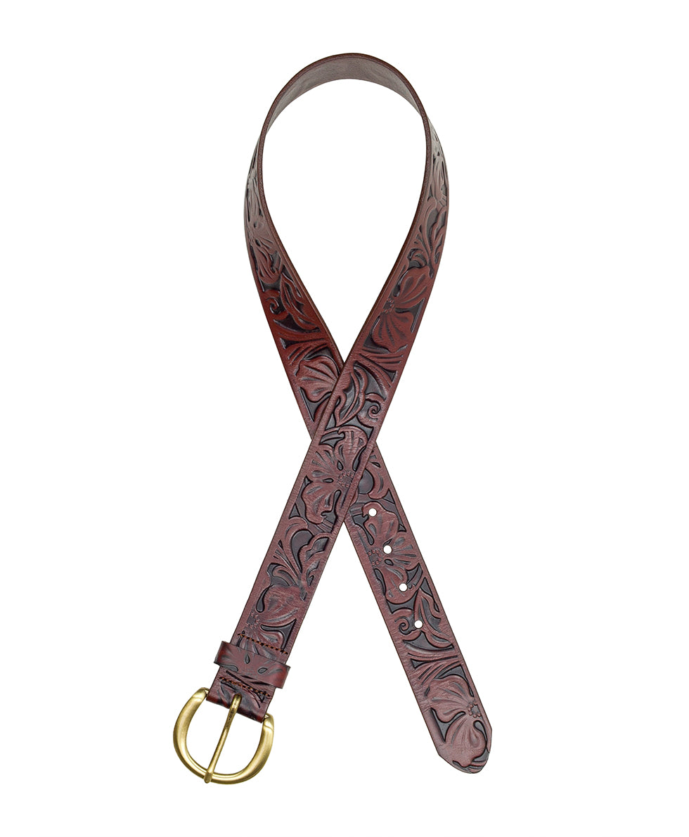 Female - Baveno Belt - Burnished Tooled - by Patricia Nash - View 2 of 4