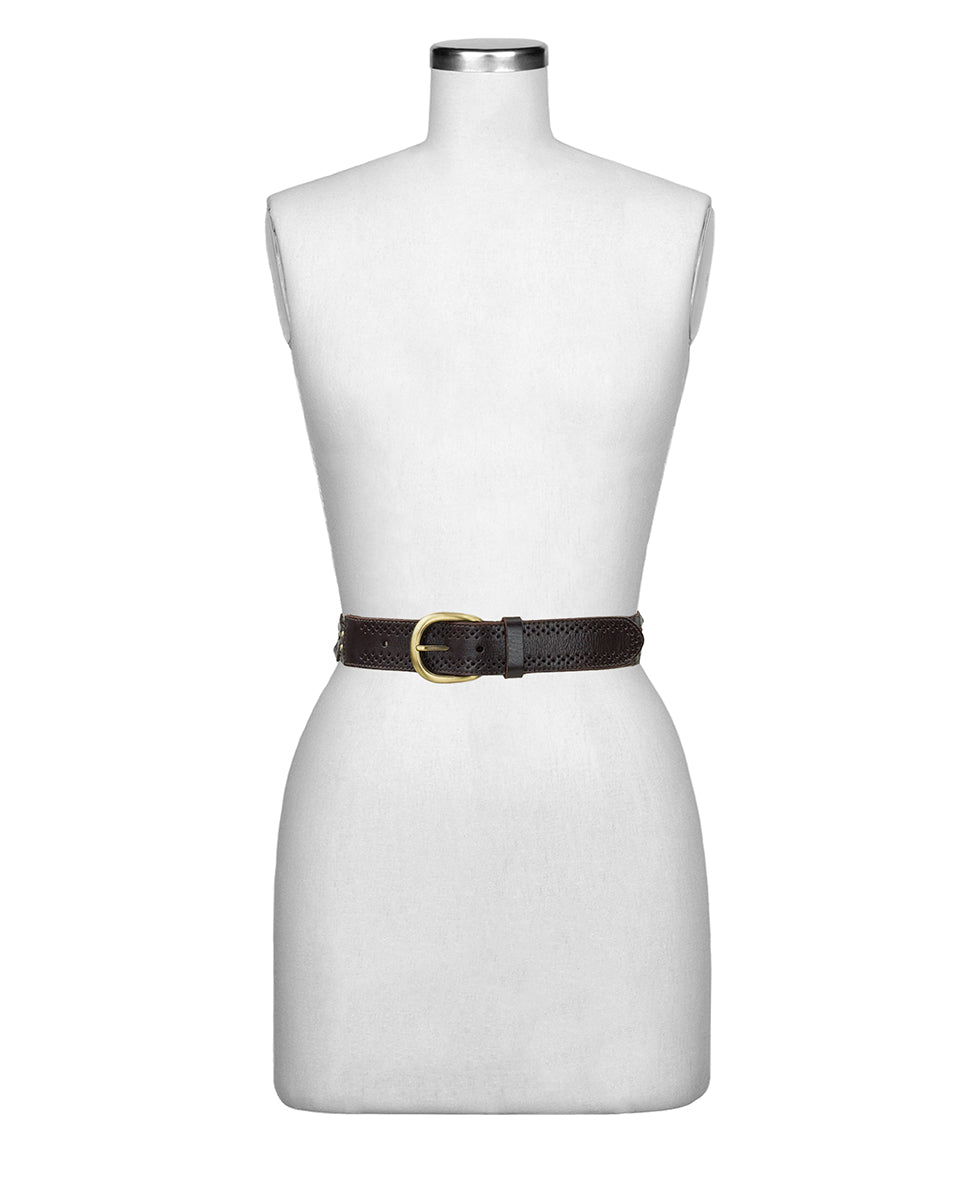 Female - Parrano Belt - Woven - Chocolate - by Patricia Nash - View 3 of 3