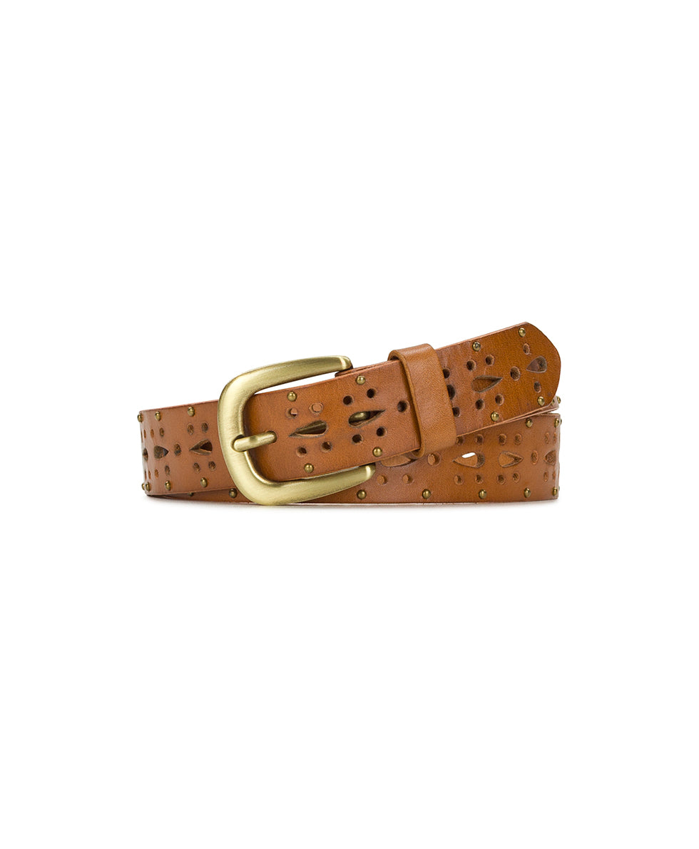 Female - Odile Cutout Belt - Studded - Light Tan - by Patricia Nash - View 1 of 4