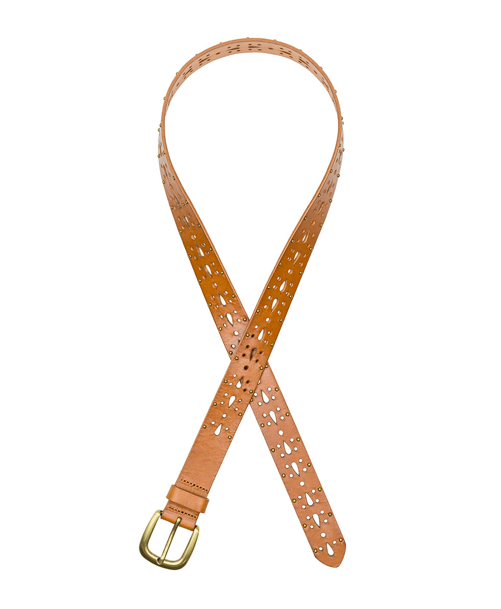Female - Odile Cutout Belt - Studded - Light Tan - by Patricia Nash - View 2 of 4