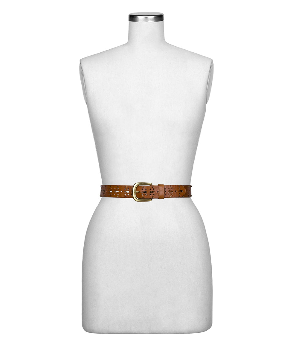 Female - Odile Cutout Belt - Studded - Light Tan - by Patricia Nash - View 3 of 4