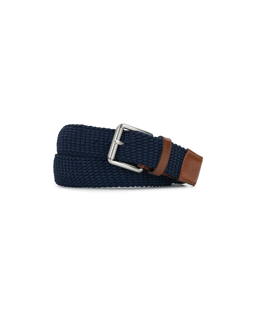 Female - Nash Men's Stretch Woven Belt | Navy - by Patricia Nash - View 1 of 2