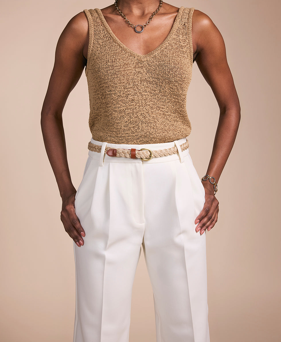 Female - Istres Braided Belt - Rope and Leather - by Patricia Nash - View 6 of 6