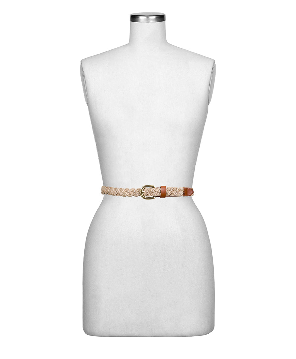 Patricia Nash Istres Rope and Leather Braided Belt